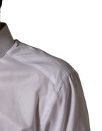 White Cotton Short Sleeves Button Down Shirt