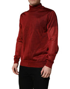 Red Long Sleeve TurtleNeck Pullover Sweater