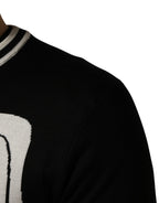 Black King Of Hearts Men Crew Neck Pullover Sweater