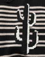 Multicolor Cashmere Striped CrewNeck Sweater