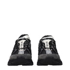 Black Fabric Athletic Sneakers