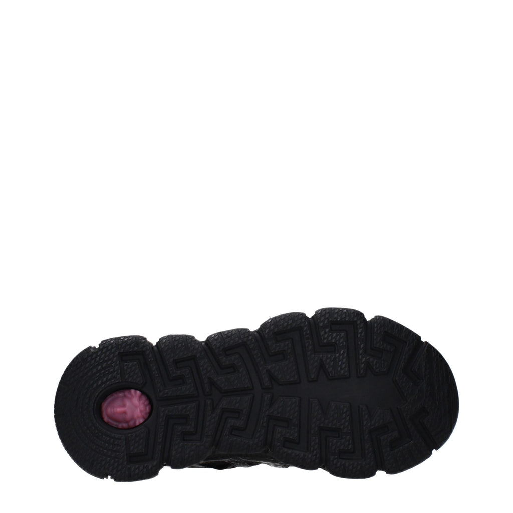 Black Fabric Athletic Sneakers