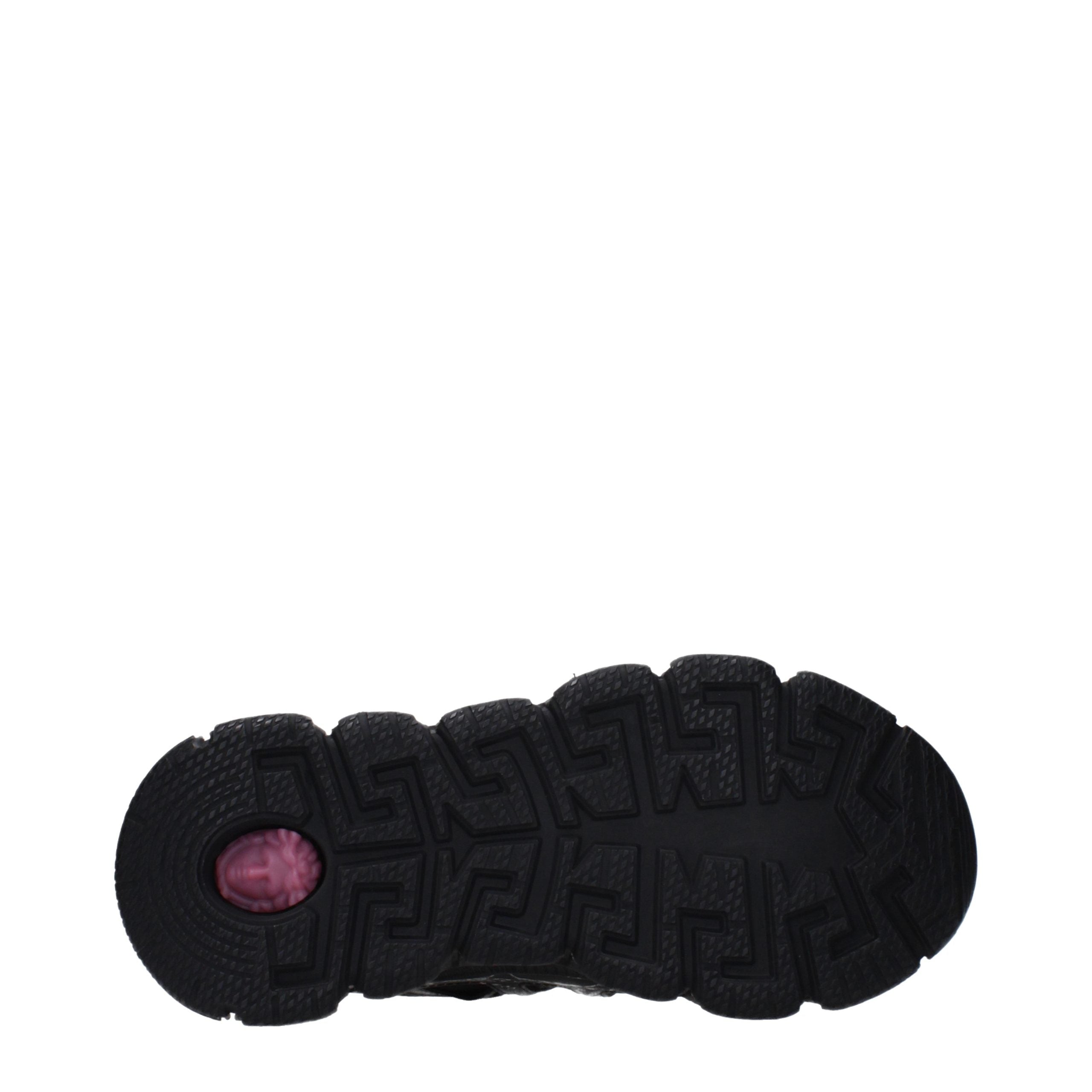 Black Fabric Athletic Sneakers