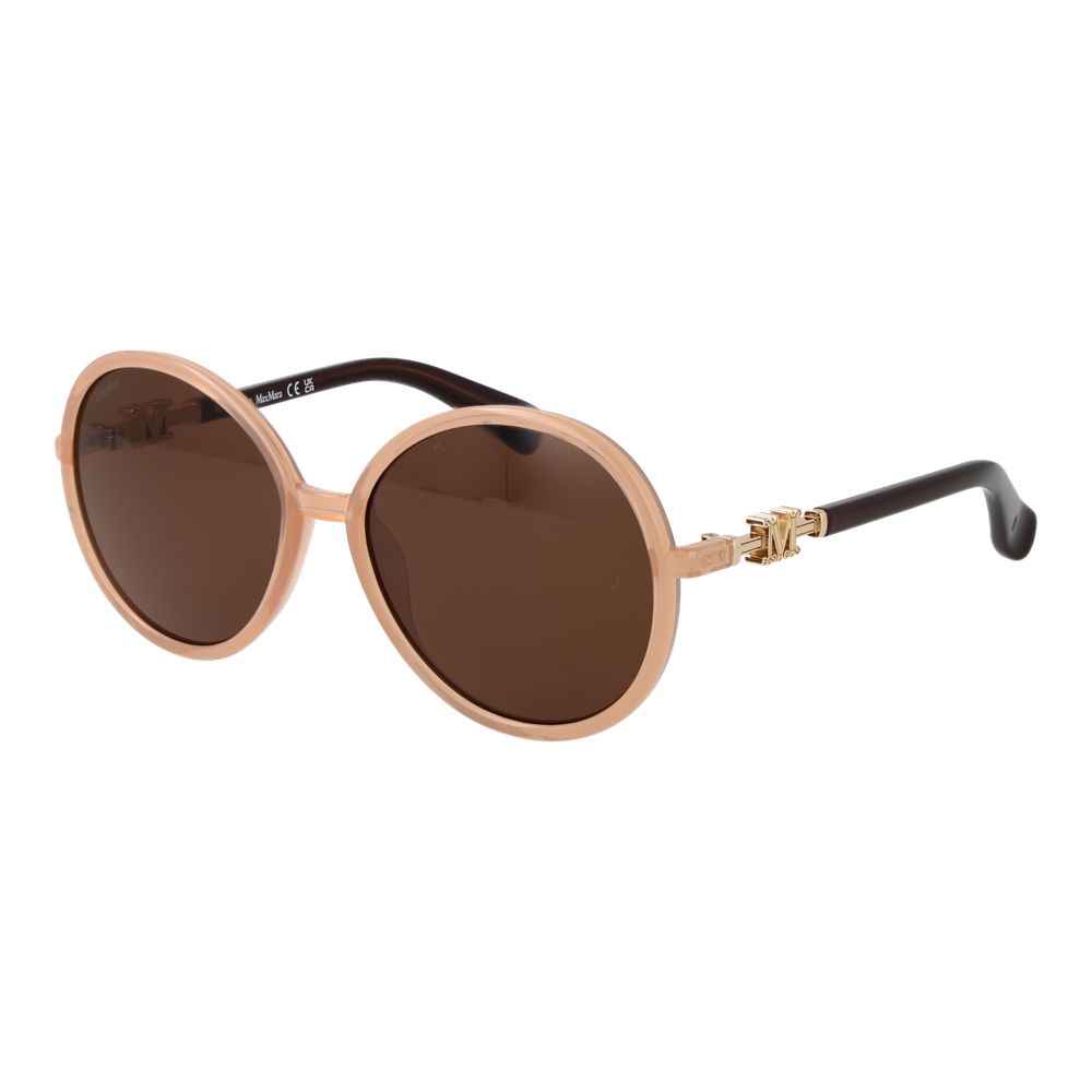 Beige Plastic Sunglasses