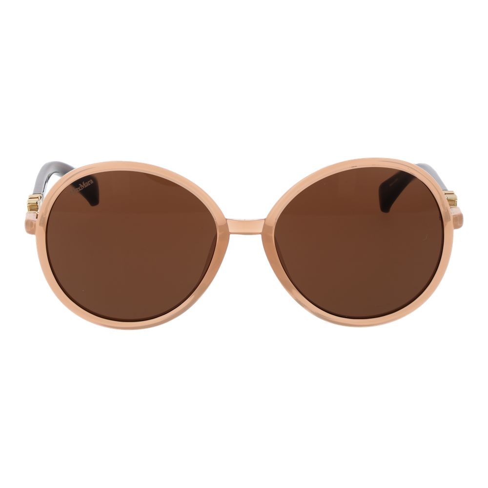 Beige Plastic Sunglasses