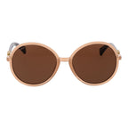 Beige Plastic Sunglasses