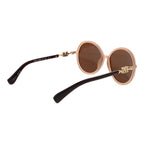 Beige Plastic Sunglasses