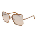 Brown Metal Sunglasses