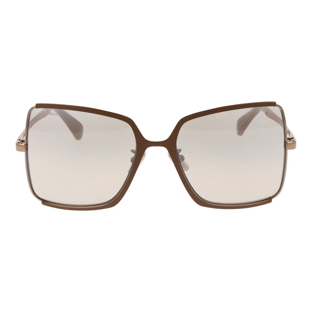 Brown Metal Sunglasses