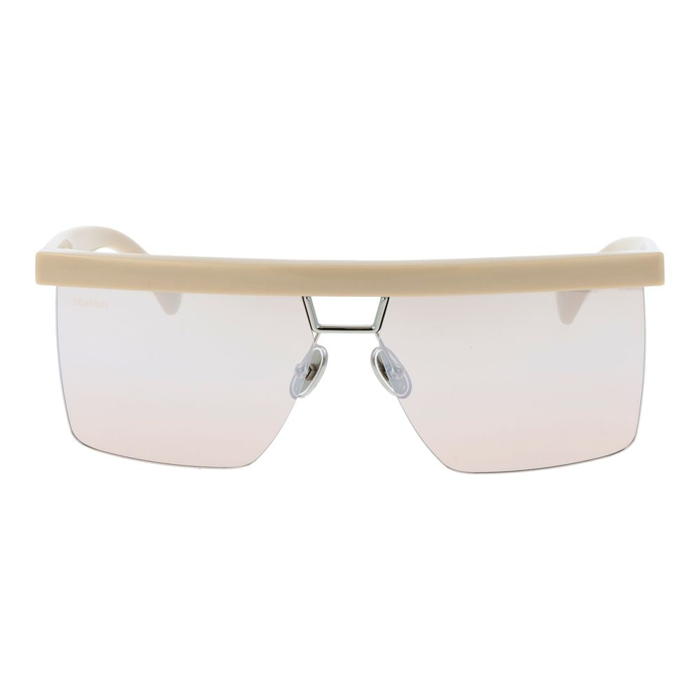 Beige Plastic Sunglasses