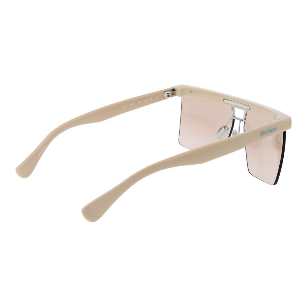 Beige Plastic Sunglasses