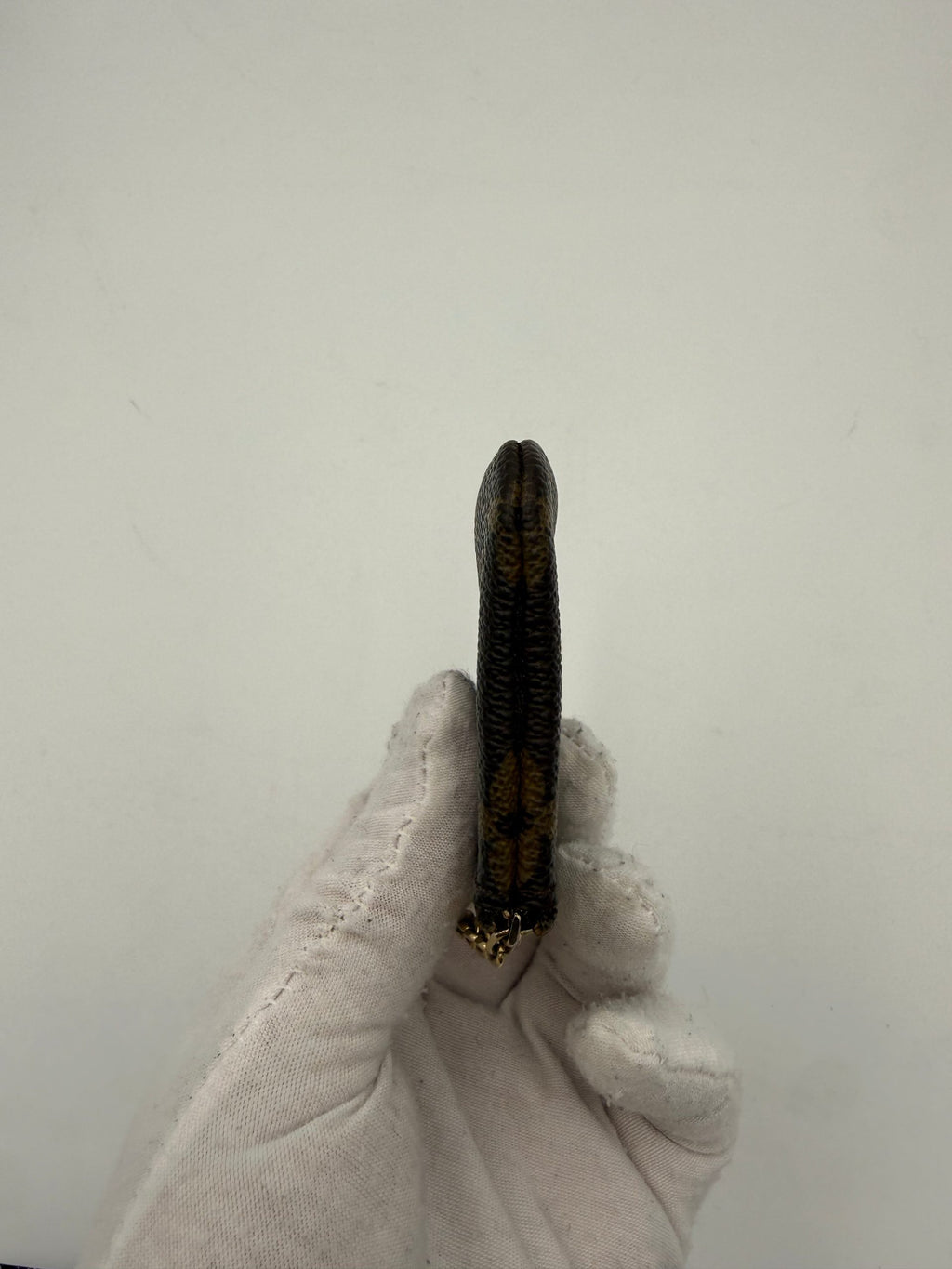 LOUIS VUITTON Monogram Coin Purse Card Holder with Chain