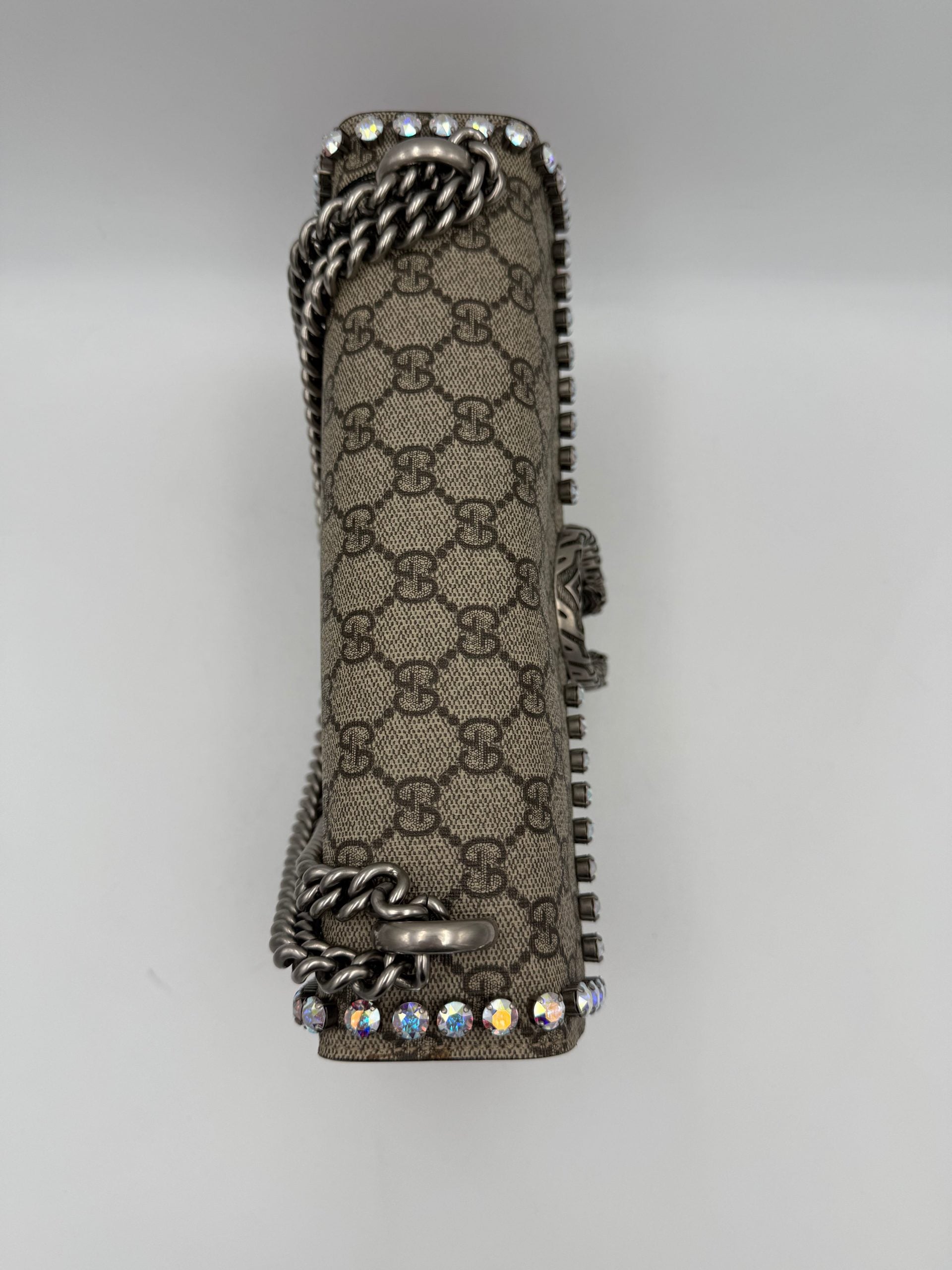 GUCCI DIONYSUS GG Supreme with Diamantes Handbag
