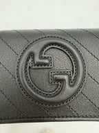 GUCCI GG BLONDIE Black Compact Wallet