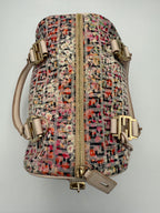 FENDI FF Canvas Fiori Handbag