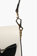 Gucci x Adidas Horsebit 1955 White Black Calfskin Leather Shoulder Bag