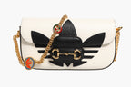 Gucci x Adidas Horsebit 1955  White Black Calfskin Leather Shoulder Bag