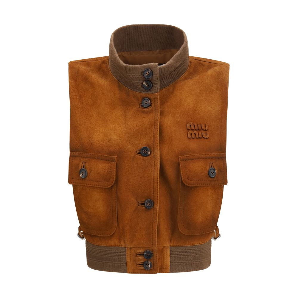 Brown Lamb Leather Clothing