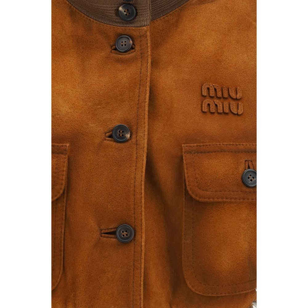 Brown Lamb Leather Clothing