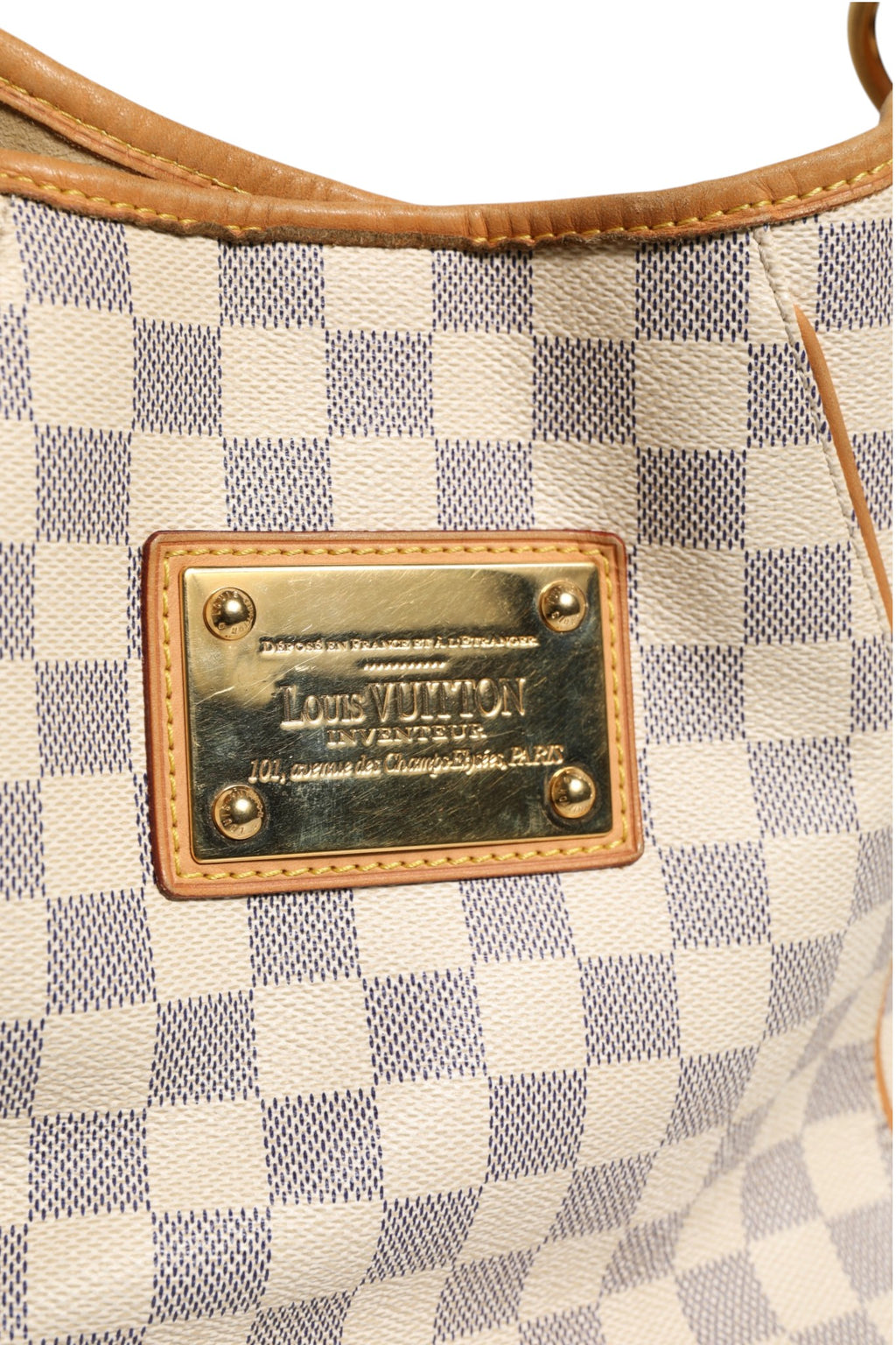 Damier Azur Canvas Galliera PM Shoulder Bag