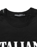 Black Camouflage Graphic Cotton Crewneck T-shirt