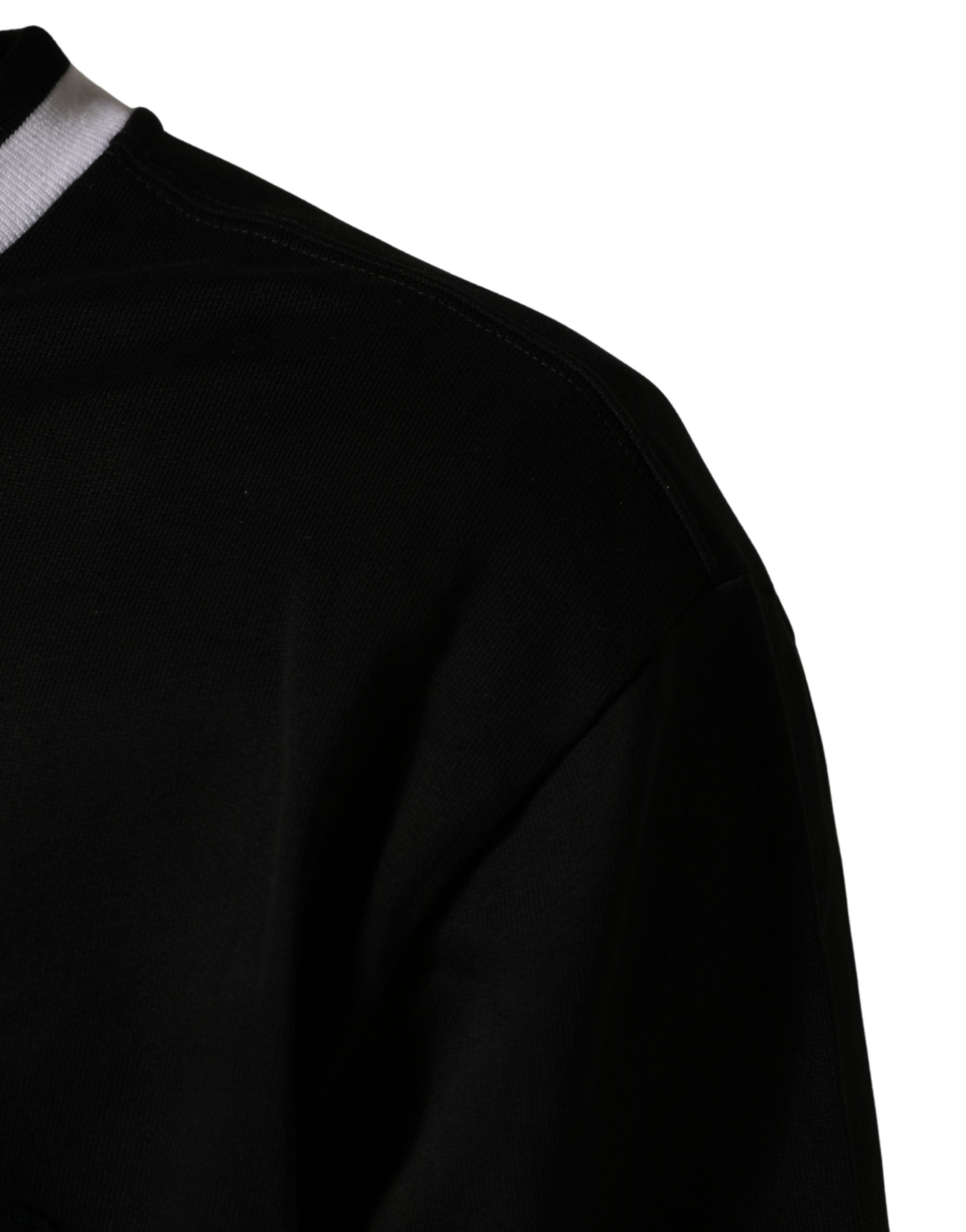 Black DGLogo Print Cotton Sweatshirt Sweater