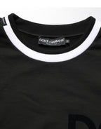 Black DGLogo Print Cotton Sweatshirt Sweater