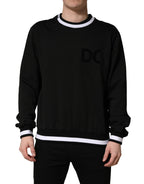 Black DGLogo Print Cotton Sweatshirt Sweater