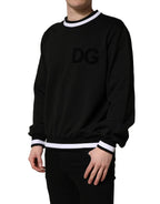 Black DGLogo Print Cotton Sweatshirt Sweater