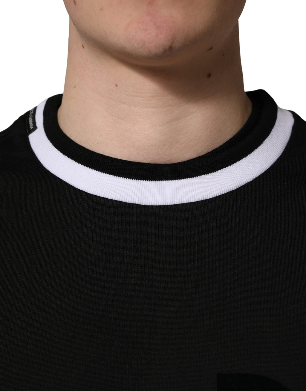 Black DGLogo Print Cotton Sweatshirt Sweater