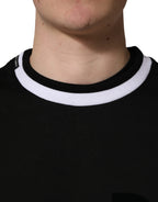 Black DGLogo Print Cotton Sweatshirt Sweater