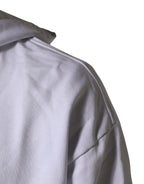 White Logo Print Cotton Hooded Sweatshirt Sweater