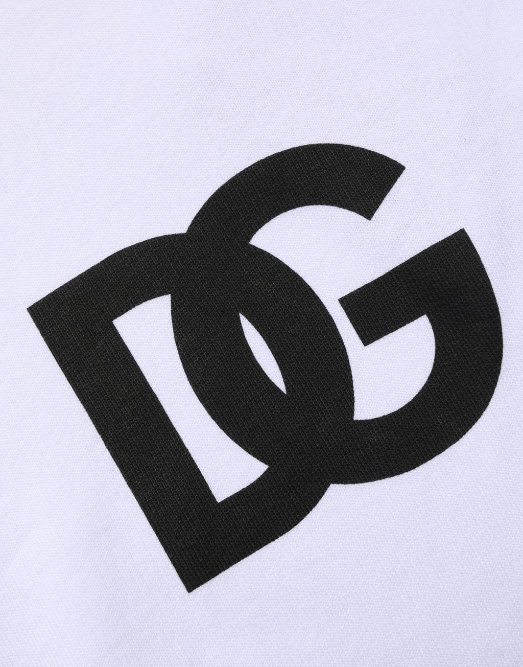 White Logo Print Cotton Hooded Sweatshirt Sweater