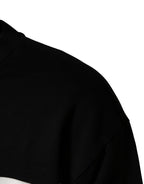 Black Logo Milano Cotton Sweatshirt Sweater