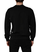 Black Logo Milano Cotton Sweatshirt Sweater