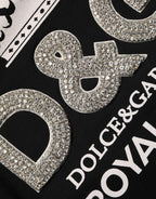 Black Embellished Cotton Sweatshirt Sweater