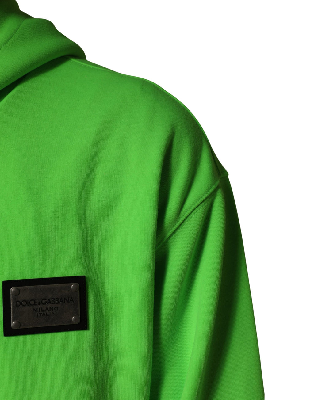Green FullZip Fleece HoodedSweatshirt Sweater