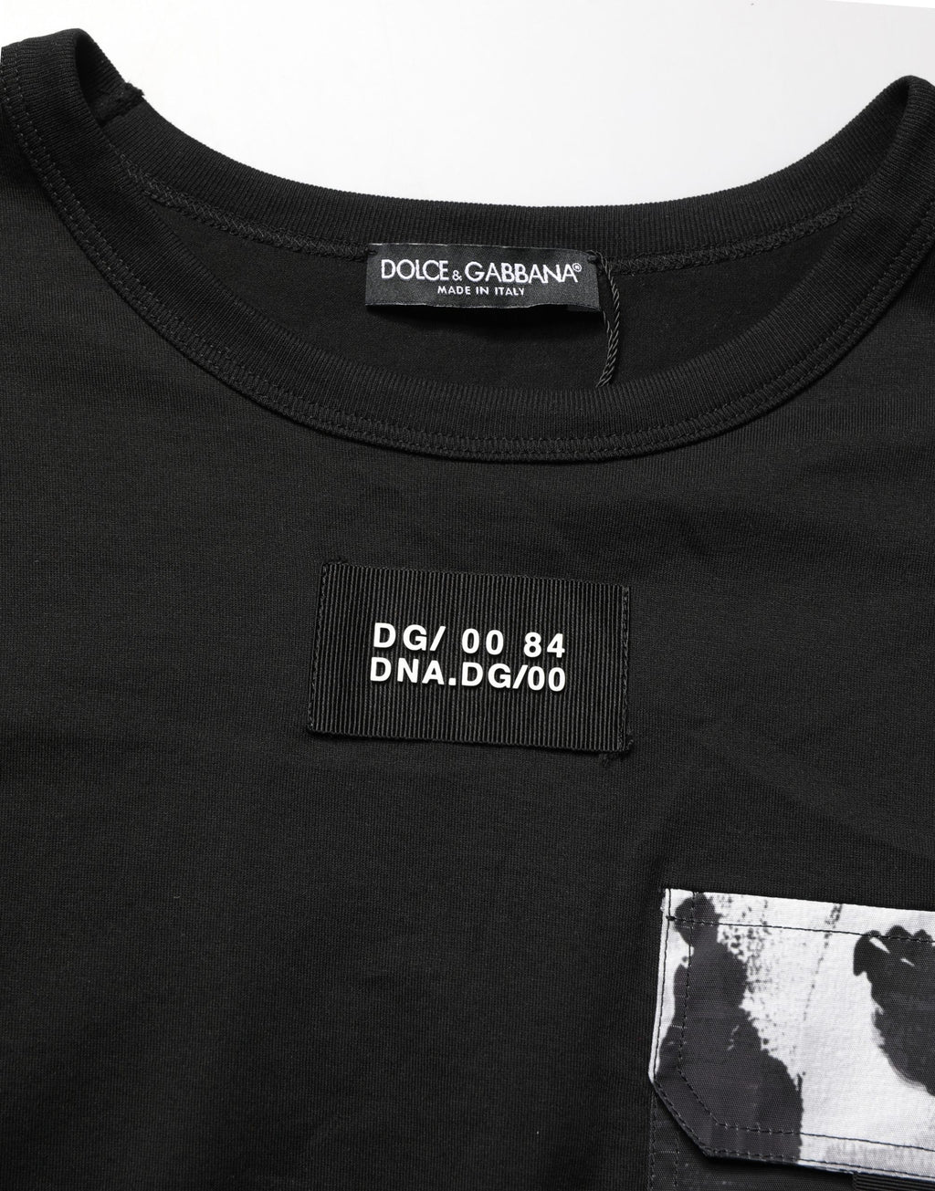 Black Camouflage Pocket Oversized T-shirt