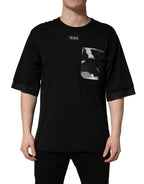 Black Camouflage Pocket Oversized T-shirt