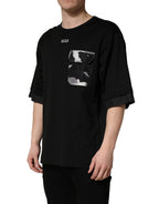 Black Camouflage Pocket Oversized T-shirt