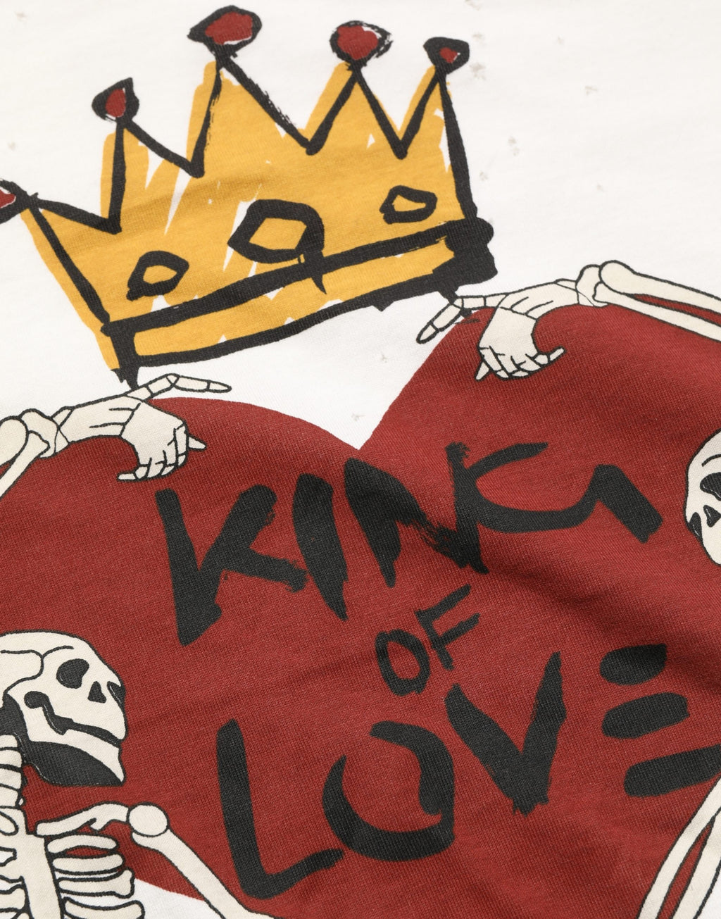 White King Of Love Print Cotton Men Jersey T-shirt