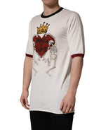 White King Of Love Print Cotton Men Jersey T-shirt