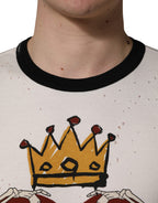 White King Of Love Print Cotton Men Jersey T-shirt