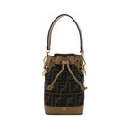 Brown Polyester Backet Bag