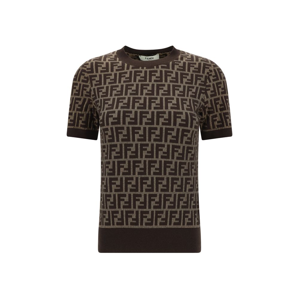 Brown Cotton T-Shirt