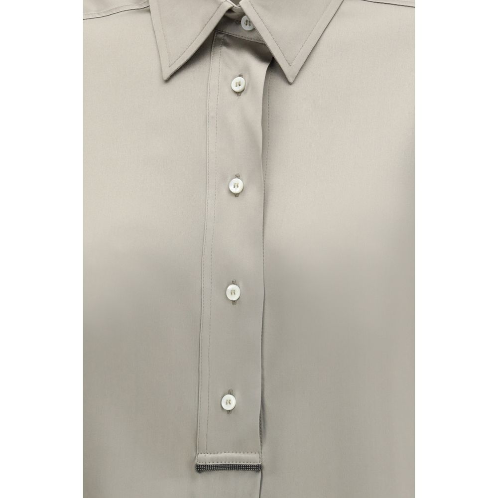 Bicolor Silk Shirt