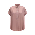 Multicolor Silk Shortsleeve Shirt