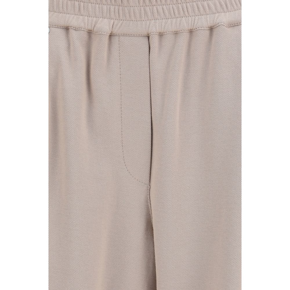 Beige Cotton Bermuda Shorts