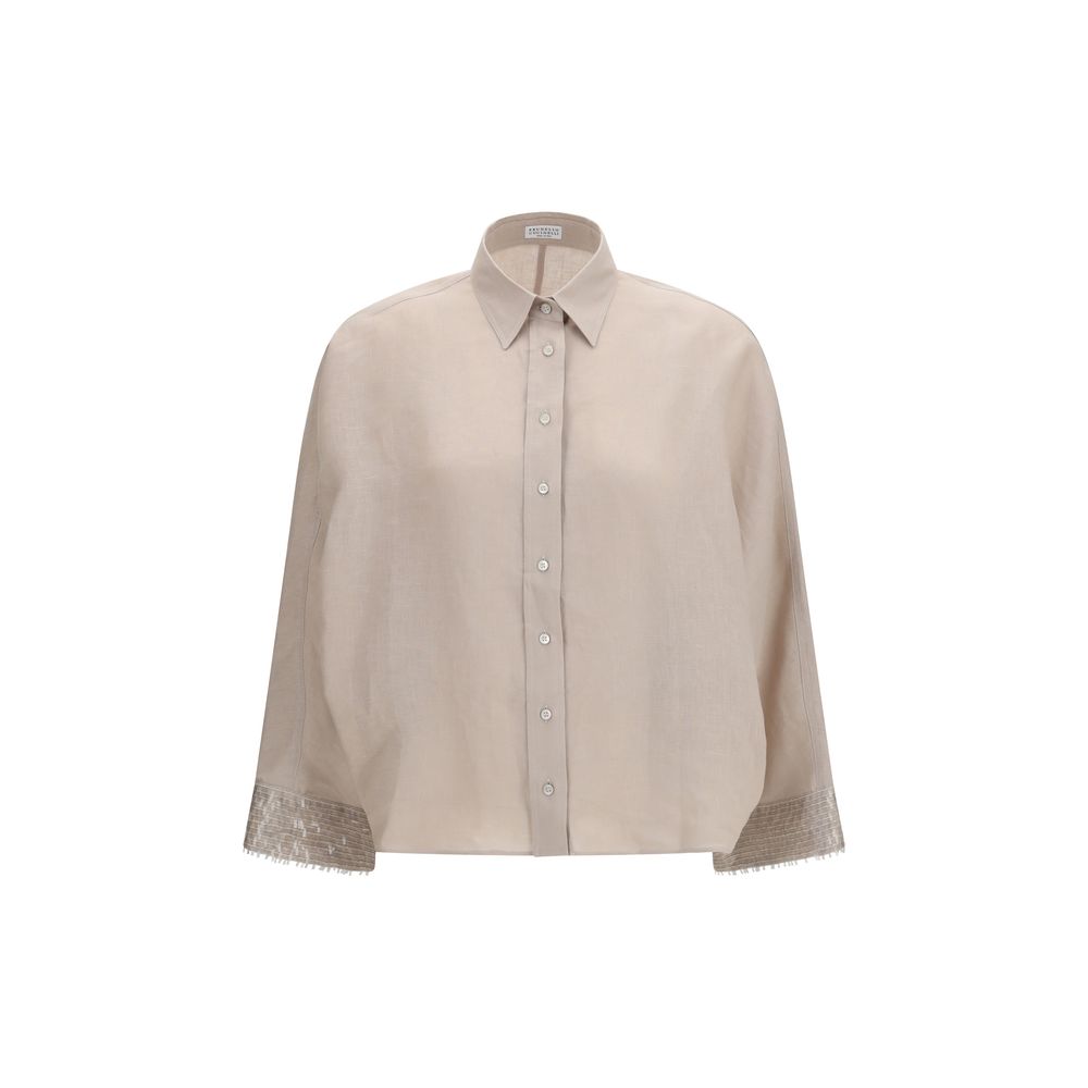 Beige Linen Shirt