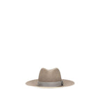 Beige Straw Fedora